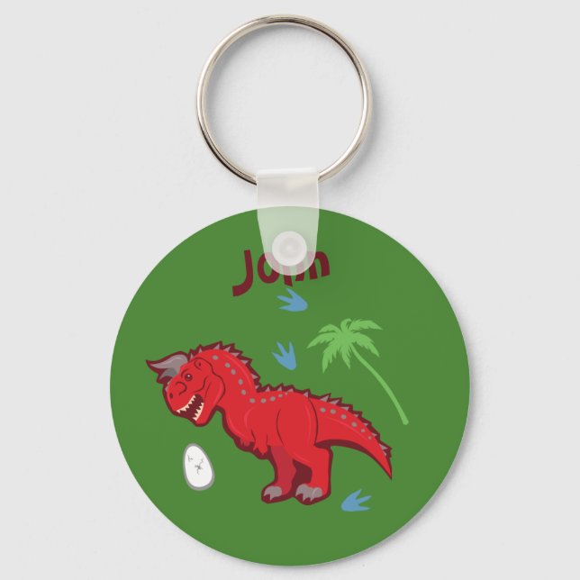 Baby Dinosaur Carnotaurus Schlüsselanhänger (Vorderseite)