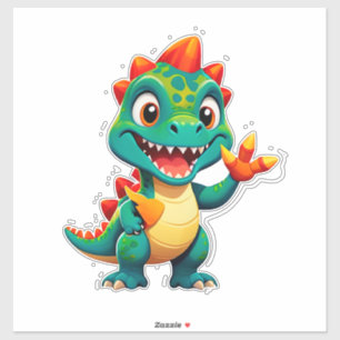 Baby-Dinosaur-Charakter für Kinder Aufkleber