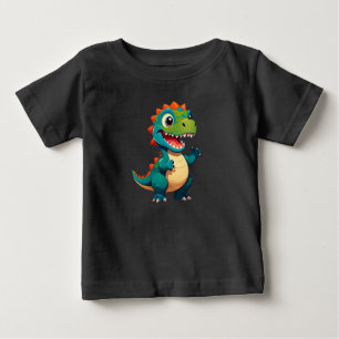 Baby-Dinosaur-Charakter für Kinder Baby T-shirt