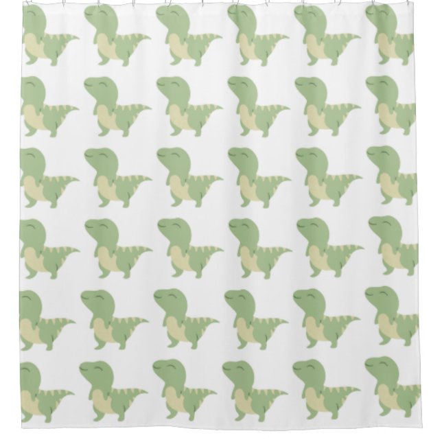 Baby Dinosaur Design Duschvorhang (Vorderseite)