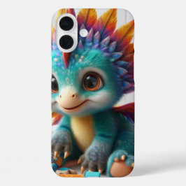 Baby Dinosaur Design iPhone 16 Plus Hülle