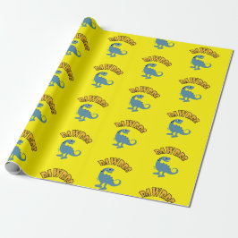 Baby Dinosaur Design - Matte Wrapping Paper Geschenkpapier