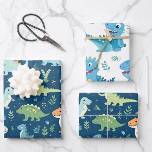 Baby Dinosaur Geschenkpapier Set
