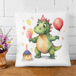 Baby Dinosaur Girls Geburtstag Kissen