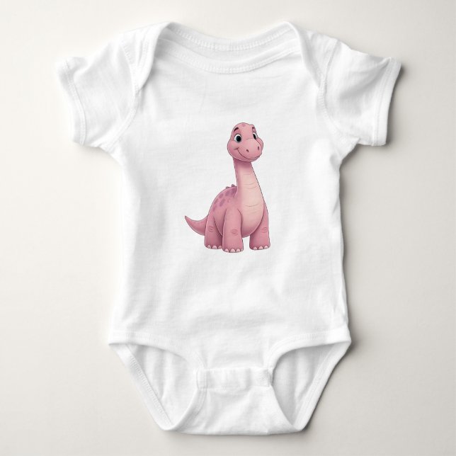 Baby Dinosaur Jersey Bodysuit - Comfort and Style  Baby Strampler (Vorderseite)