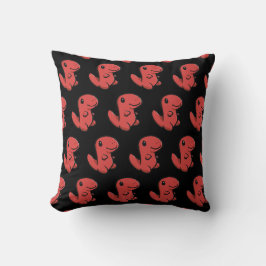 Baby-Dinosaur-Kissen - Schwarz & Rot Kissen