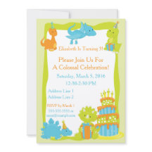 Baby Dinosaur Party Einladung