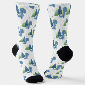 Baby Dinosaur und Gebirge Socken