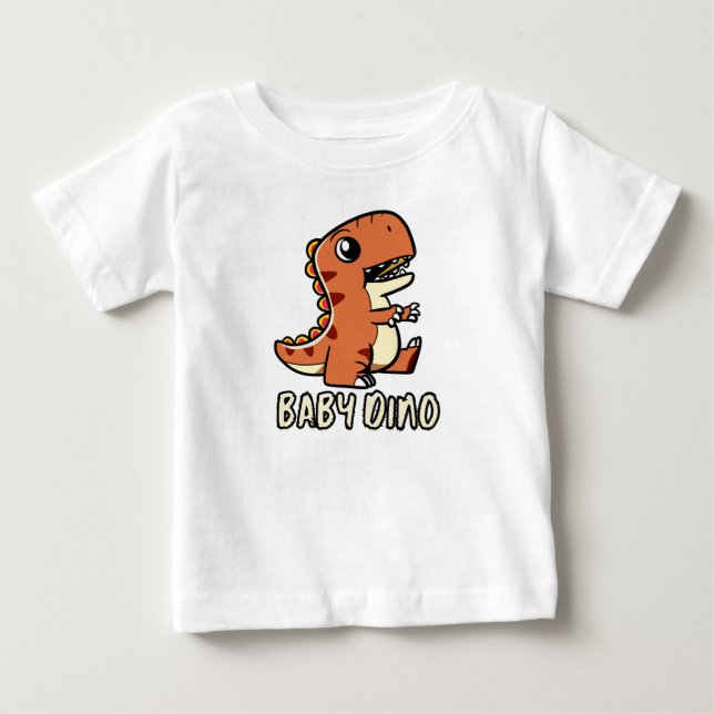Baby Dinosaurier Baby T-shirt (Vorderseite)