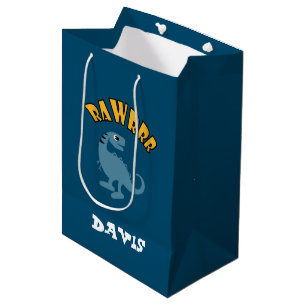 Baby Dinosaurier Design - Geschenktasche - Mittel Mittlere Geschenktüte