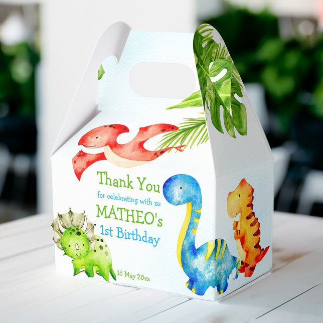 Baby Dinosaurier Geburtstagsparty Geschenkschachtel (Baby dinosaurs toddler birthday party favor box dino mite party favors cute dinosaurs favors)