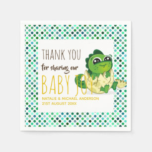 Baby Dinosaurier Hatching Egg Niedlich Boys Girls  Serviette