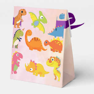 Baby Dinosaurier mit pastellfarbenem Hintergrund Geschenkschachtel