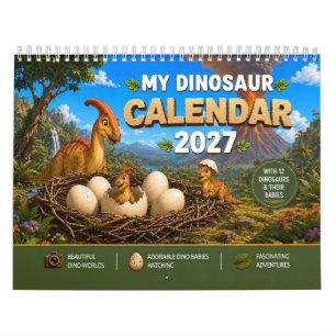 Baby-Dinosaurier schlüpfen – Prähistorische Welt 2 Kalender