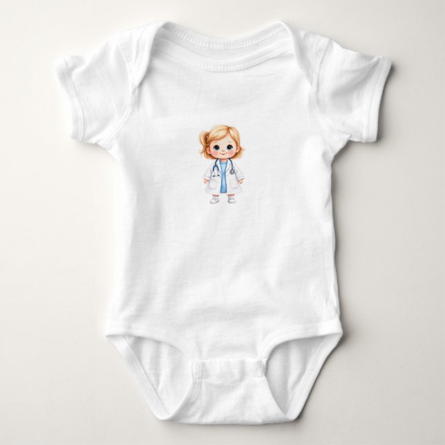 Baby Doctor Girl 2 Baby Strampler (Vorderseite)