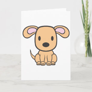 Baby Dog Cartoon Karte