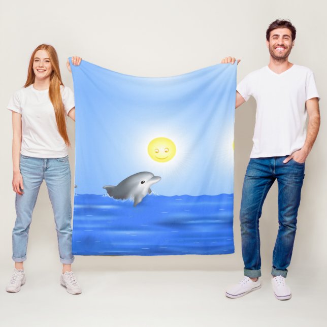 Baby Dolphin Fleecedecke (Beispiel)