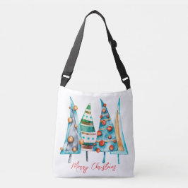 Baby Doodle Christmas Trees Tragetaschen Mit Langen Trägern