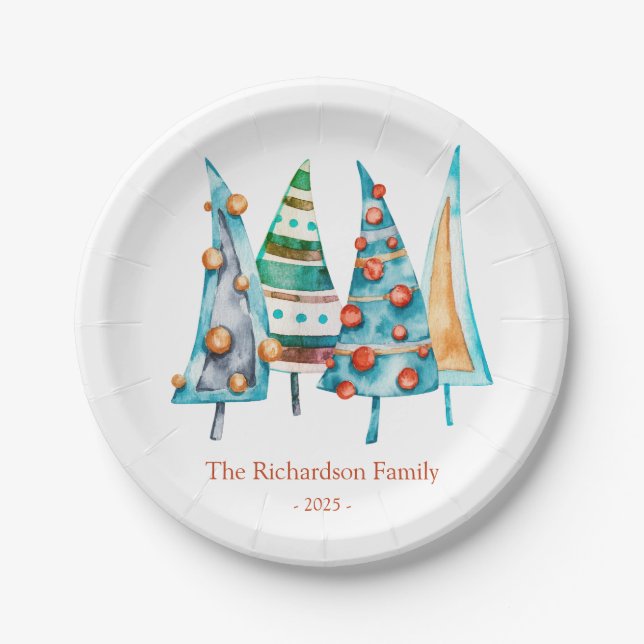 Baby Doodle Weihnachtsscheibe Pappteller (Vorderseite)