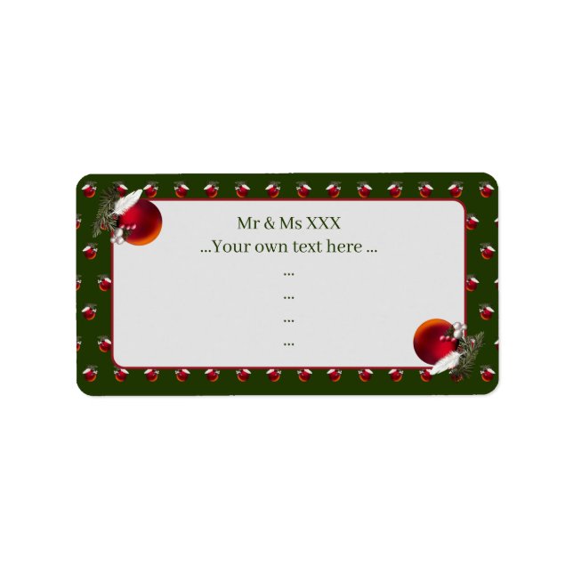 Baby Dove Adressaufkleber (Vorne)