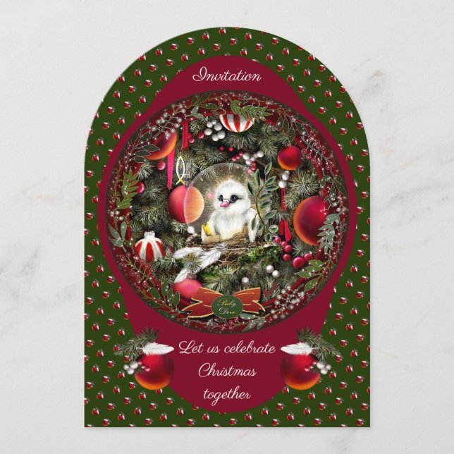 Baby Dove Einladung (Vorderseite)