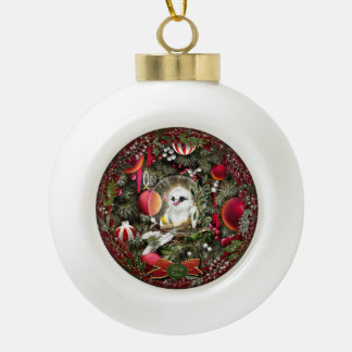 Baby Dove Keramik Kugel-Ornament