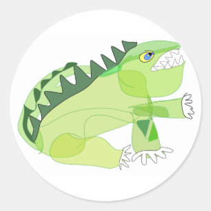 Baby-Drache-Aufkleber, 20 Runder Aufkleber