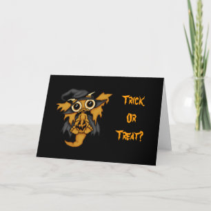 Baby-Drache - Halloweentrick-oder -Leckerei-Karte Karte