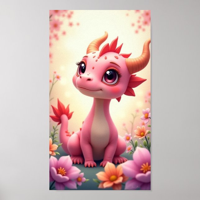 Baby-Drache Poster (Vorne)