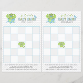 Baby Dragon Bingo feuille avec 2 cartes de jeu