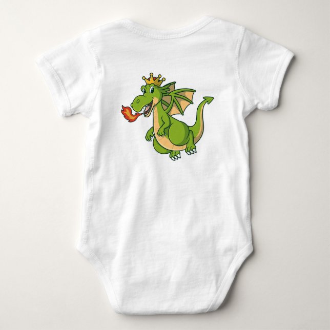 Baby Dragon Bodysuit - Niedlich und gemütlich eing Baby Strampler (Rückseite)