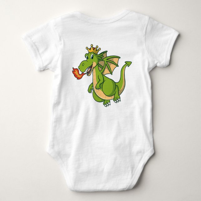 Baby Dragon Bodysuit - Niedlich und gemütlich eing Strampler (Rückseite)