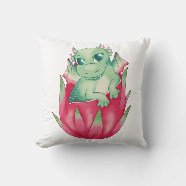 Baby Dragon Fruit Dragon Kissen (Vorderseite)