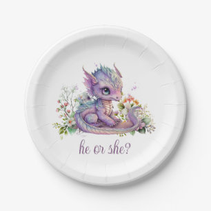 Baby Dragon Gender Reveal Party Pappteller