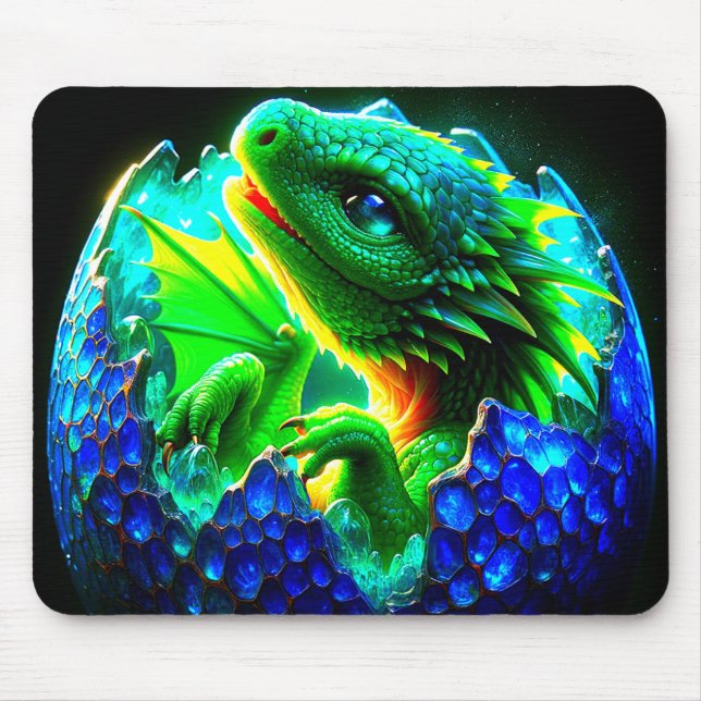Baby Dragon Hatching Mousepad (Vorne)