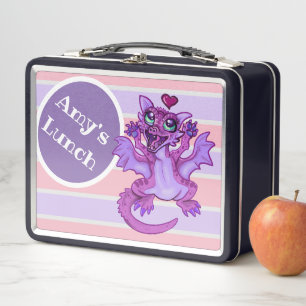 Baby Dragon Liebe Metall Brotdose