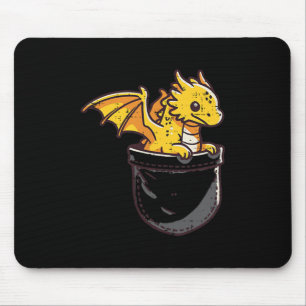 Baby Dragon Pocket Niedliche Fantasie Mythische Ki Mousepad