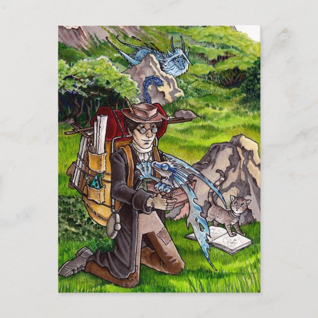 Baby Dragon Postkarte (Vorderseite)