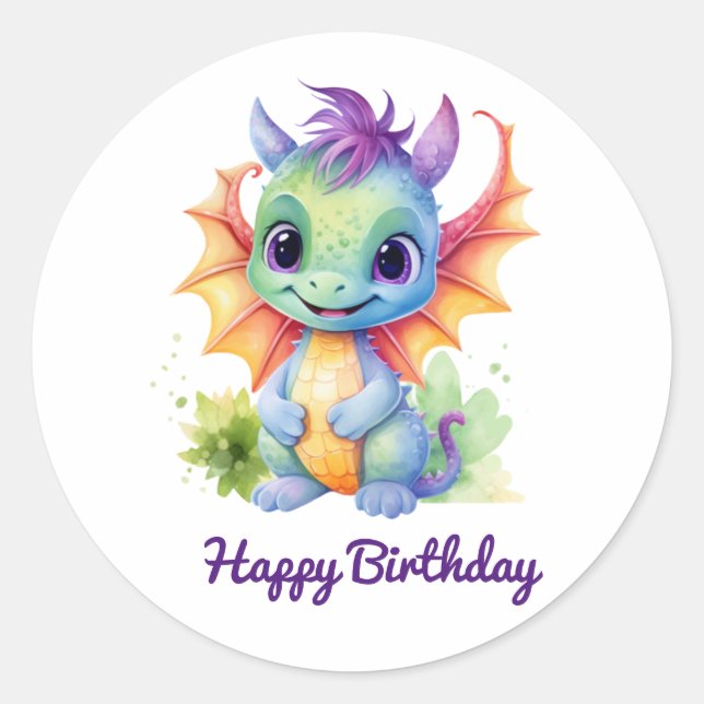 Baby Dragon Stickers (Vorderseite)