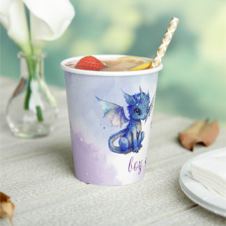 Baby Dragons Gender Reveal Party Pappbecher