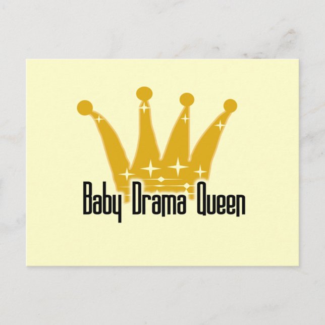 Baby Drama Queen Tshirts und Geschenke Postkarte (Vorderseite)