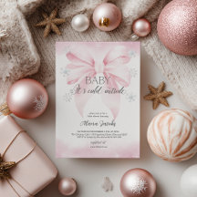 Baby draußen ist es kalt Baby Shower Weihnachten