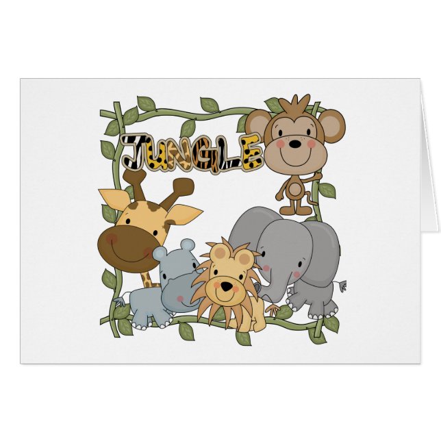Baby-Dschungel-Tier-T-Shirts und Geschenke (Vorderseite (Horizontal))