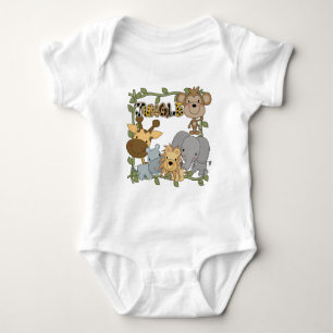 Baby-Dschungel-Tier-T-Shirts und Geschenke Baby Strampler