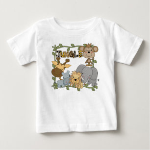 Baby-Dschungel-Tier-T-Shirts und Geschenke Baby T-shirt