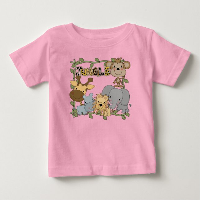 Baby-Dschungel-Tier-T-Shirts und Geschenke Baby T-shirt (Vorderseite)