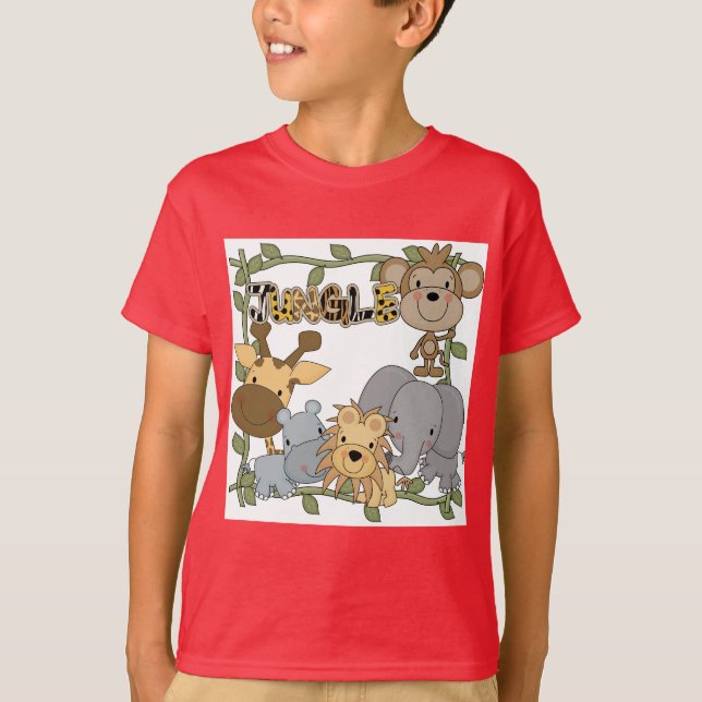 Baby-Dschungel-Tier-T-Shirts und Geschenke T-Shirt (Vorderseite)