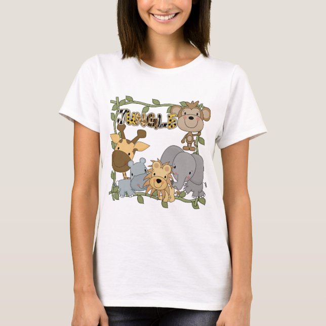 Baby-Dschungel-Tier-T-Shirts und Geschenke T-Shirt (Vorderseite)