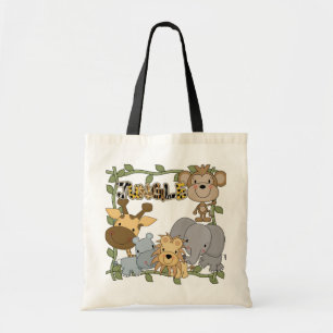 Baby-Dschungel-Tier-T-Shirts und Geschenke Tragetasche