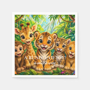 Baby-Dschungeltiere Serviette